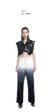 Snake skin short vest