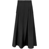 Black high waisted A-type dress and long skirt