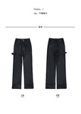 Constraint structure leather pants