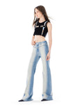 Rivet high waist washed jeans