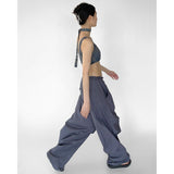 Super fat and super loose waist overalls