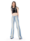 Rivet high waist washed jeans