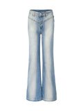 Rivet high waist washed jeans