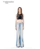 Rivet high waist washed jeans