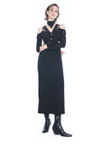 Irregular hollow out suspender dress