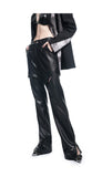 Constraint structure leather pants